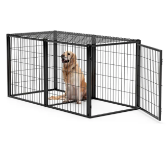 Dog Crate 63" Dog Kennel for Small Medium Dogs, Puppy Dog Playpen with Top, Pet Cage, Indoor, Black.63"L x 29.9"W x 31.9"H. Dog Crate 63" Dog Kennel for Small Medium Dogs, Puppy Dog Playpen with Top, Pet Cage, Indoor, Black.63"L x 29.9"W x 31.9"H.