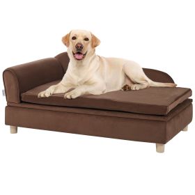 VEVOR Pet Sofa, Dog Couch for Large-Sized Dogs and Cats, Soft Velvety Dog Sofa Bed, 110 lbs Loading Cat Sofa, Dark Brown VEVOR Pet Sofa, Dog Couch for Large-Sized Dogs and Cats, Soft Velvety Dog Sofa Bed, 110 lbs Loading Cat Sofa, Dark Brown